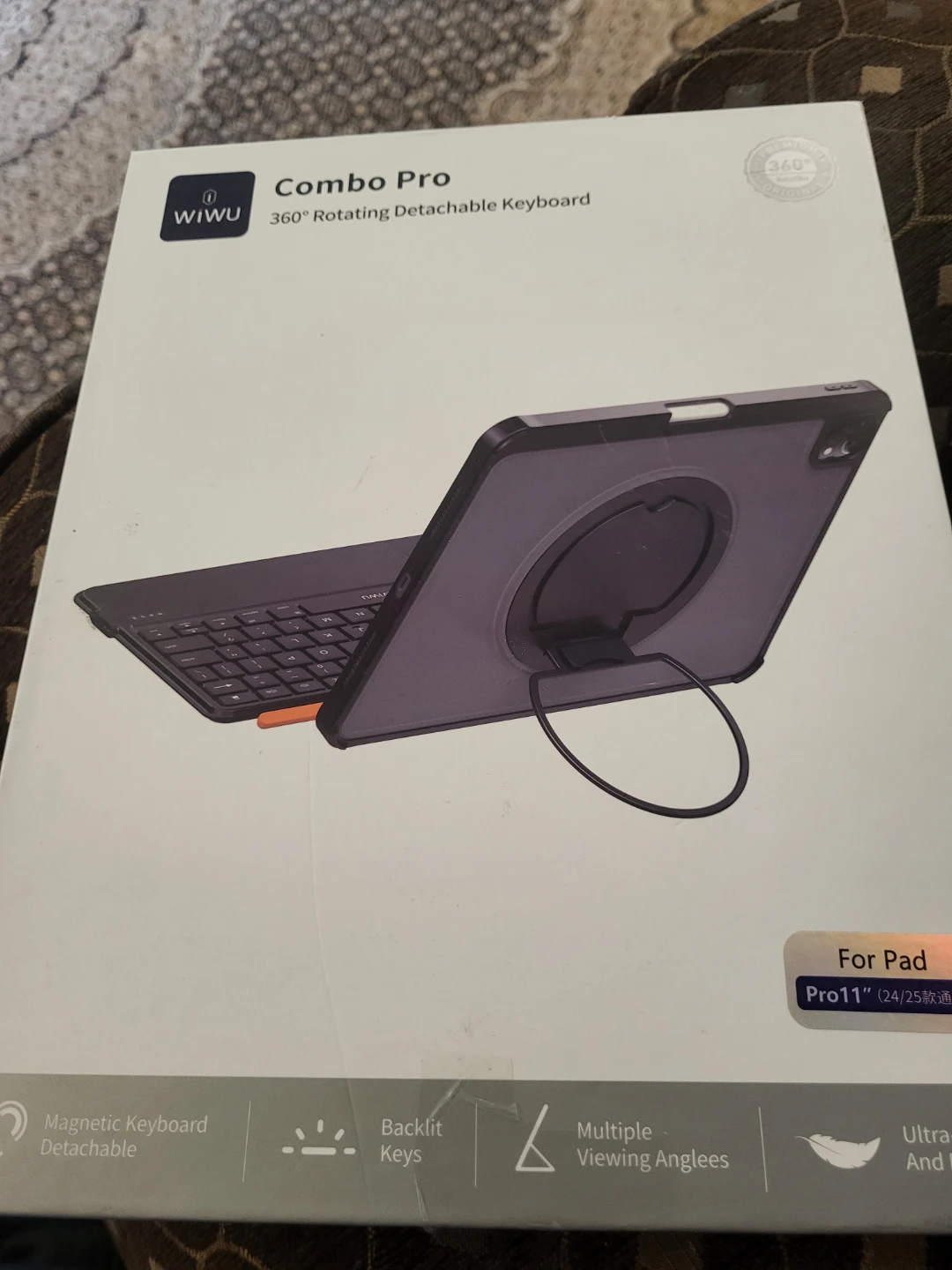 WIWU Combo Pro 360 Rotating Detachable Keyboard for iPad Pro 11" - photo 2