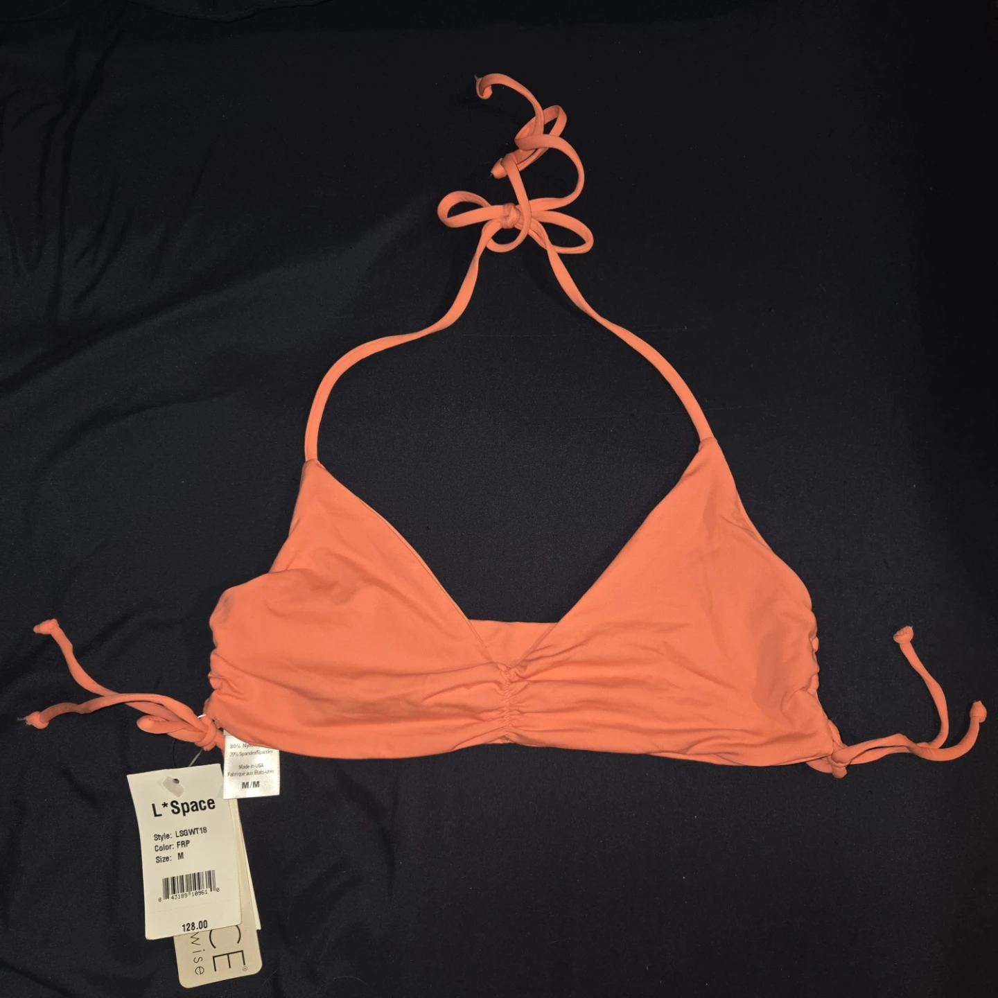 Ruched Bikini Top - Size M