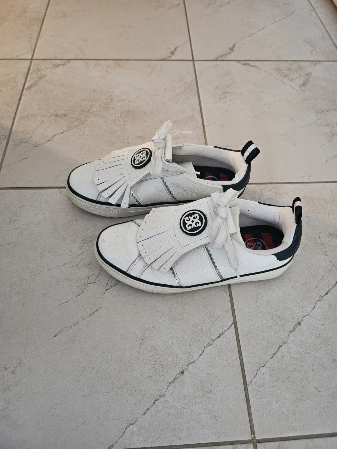 G/FORE women Golf Shoes White Fringe Kiltie Sz 7 - photo 2