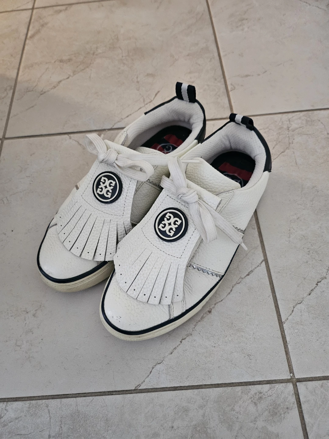 G/FORE women Golf Shoes White Fringe Kiltie Sz 7 - photo 3