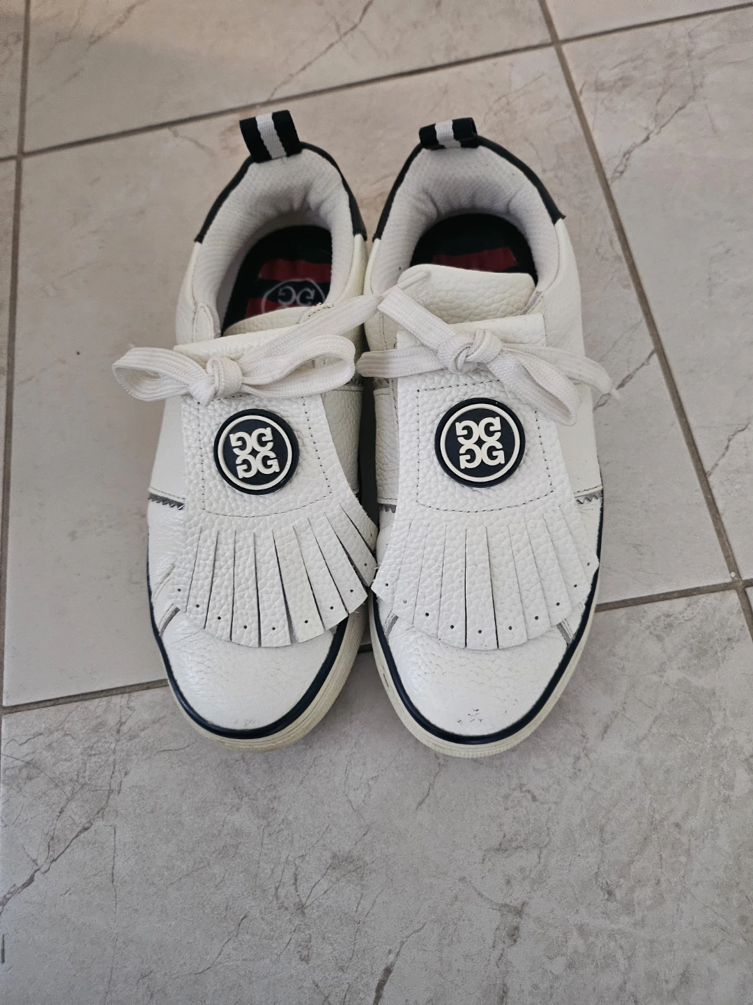 G/FORE women Golf Shoes White Fringe Kiltie Sz 7 - photo 5