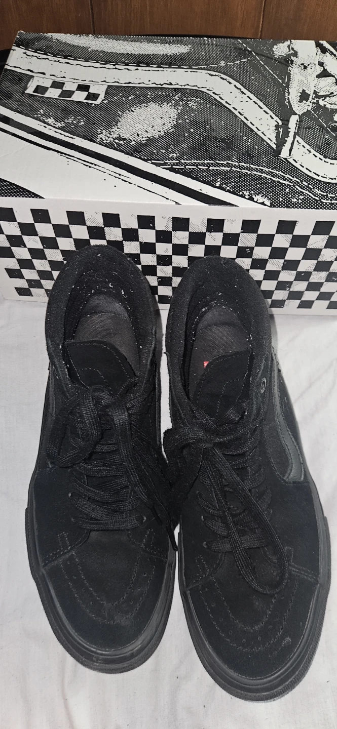 Black Hightop Vans - Mens 7, Womens 8.5 - photo 4