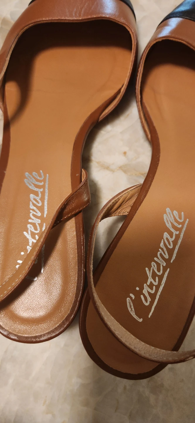 L'intervalle Slingback Flats - Brown & Black - photo 2