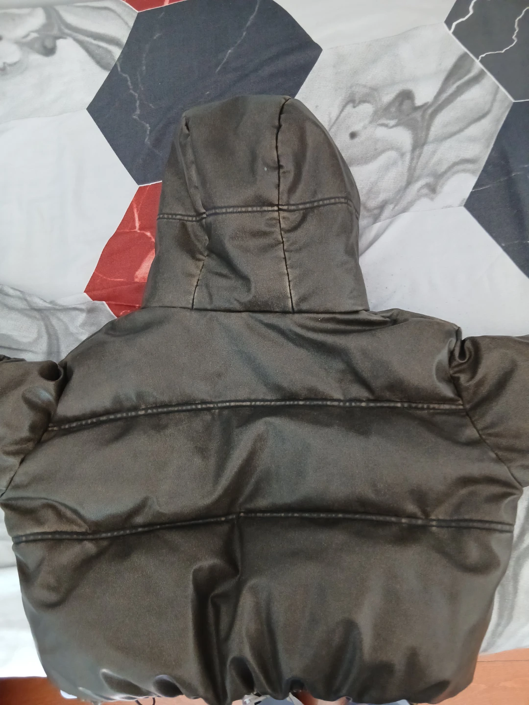 ZARA Puffer Jacket - Faux Leather - Women's Small - photo 3