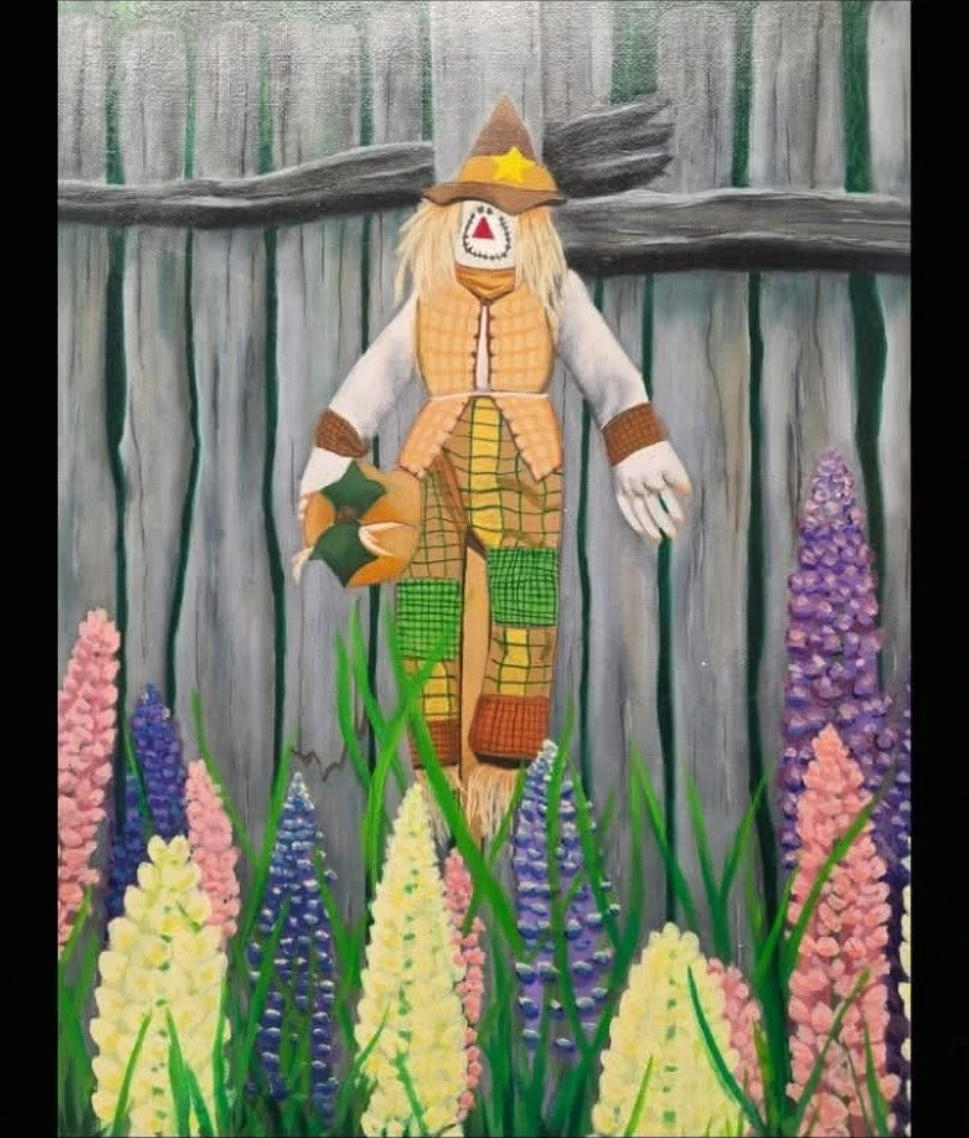 Hand-Painted Scarecrow Artwork