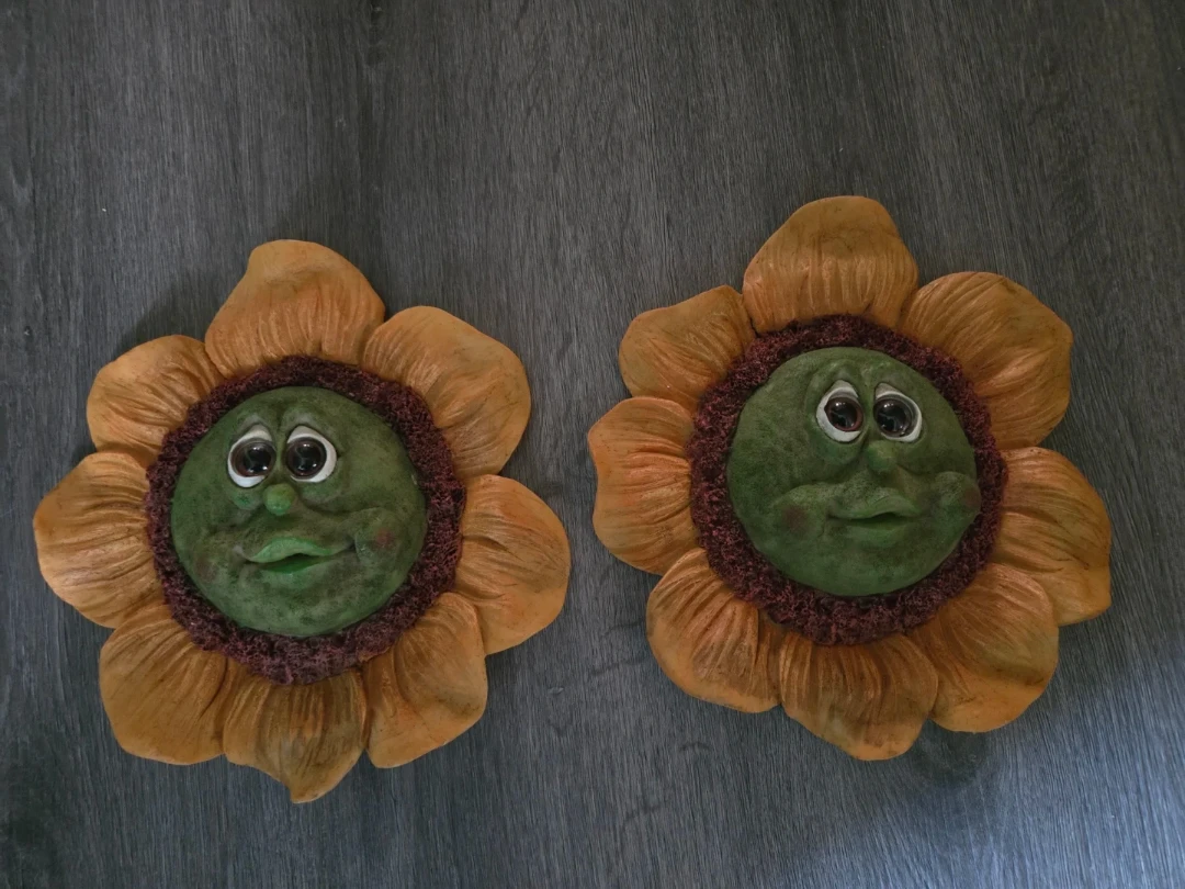 Two Vintage Wall Hanging Sculptures by Splash Intel Mktg. Inc.