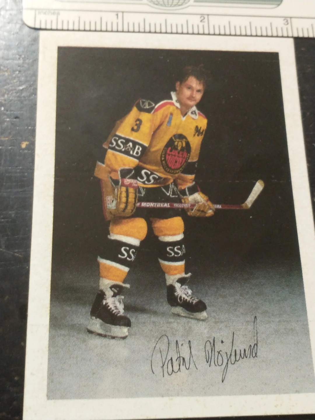 1991-1992 Patrik Hoglund Lulea Hockey Sticker