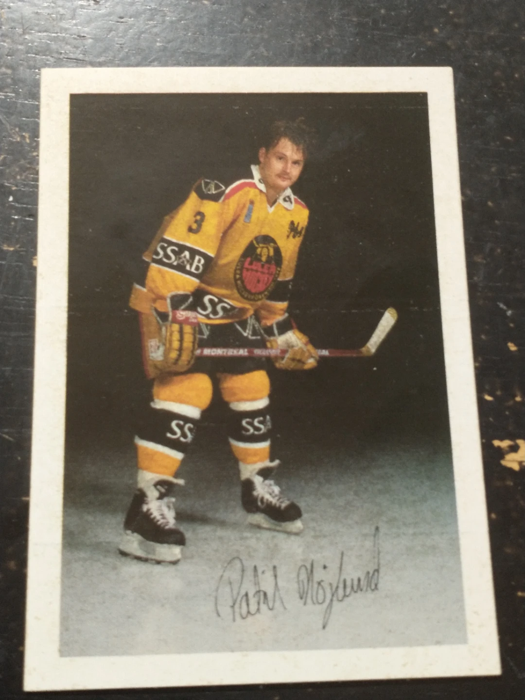 1991-1992 Patrik Hoglund Lulea Hockey Sticker - photo 2