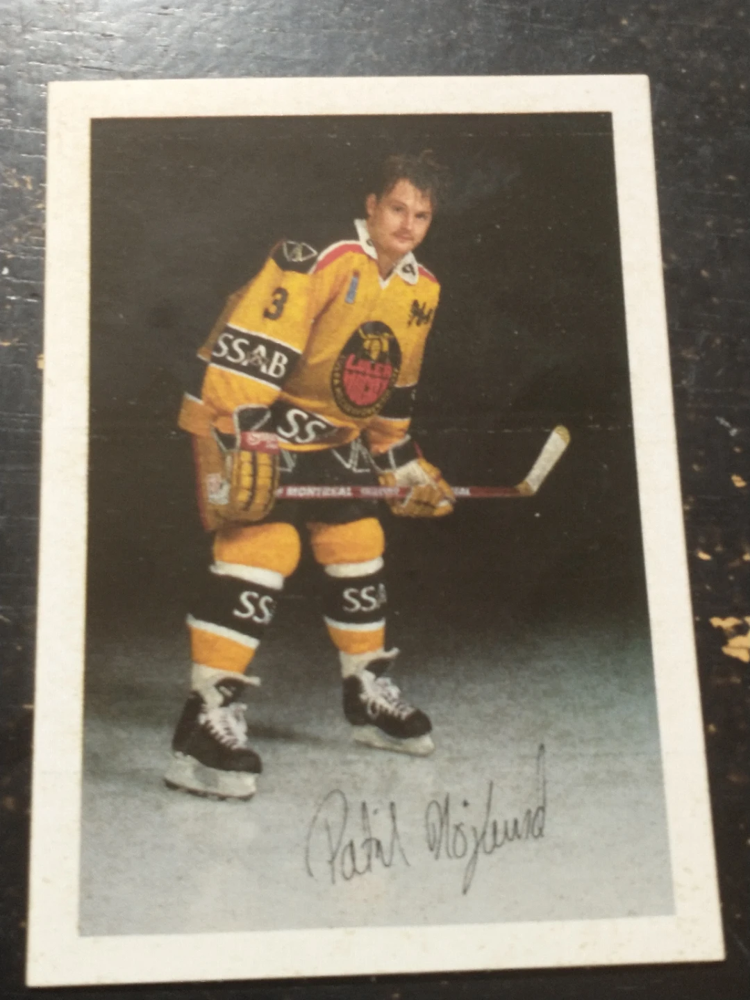 1991-1992 Patrik Hoglund Lulea Hockey Sticker - photo 3