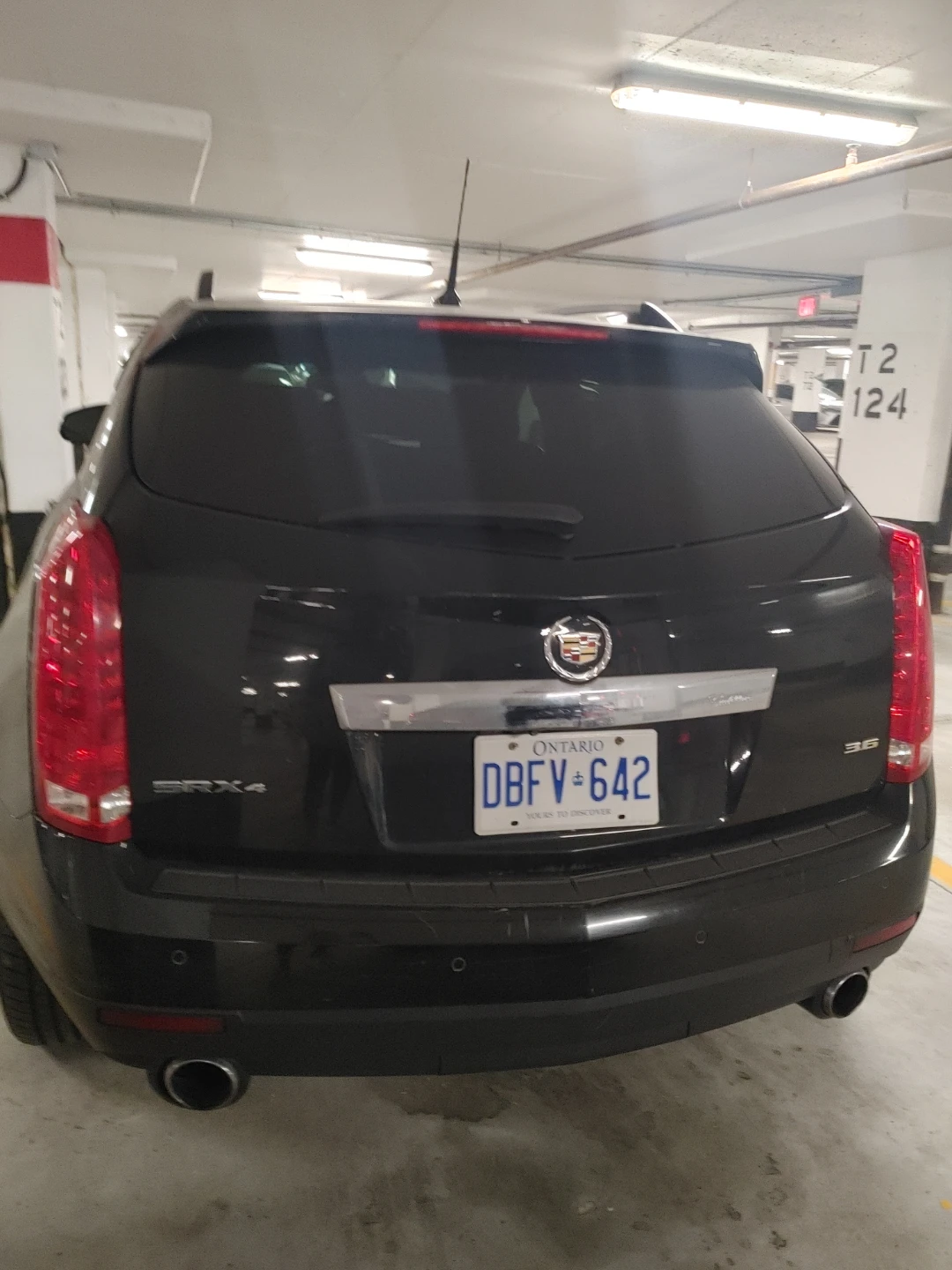 Black Cadillac SRX SUV