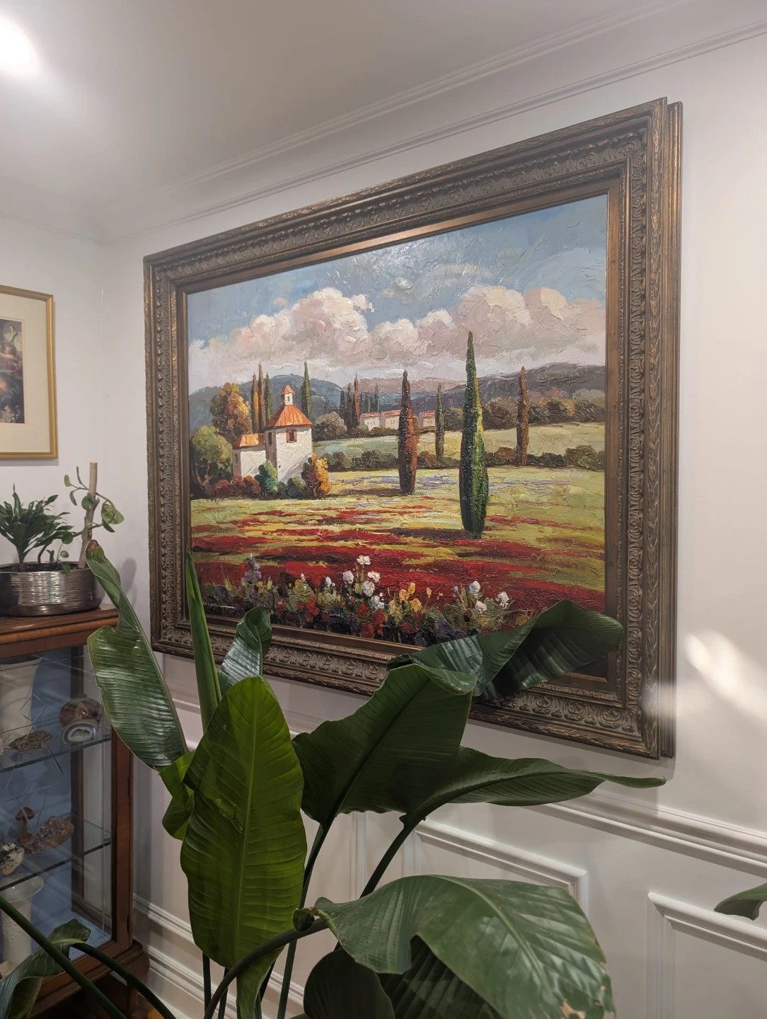 Very Large Framed Landscape Oil Painting