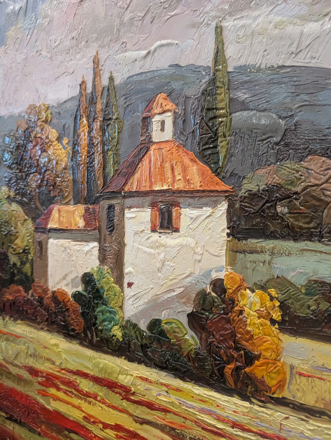 Very Large Framed Landscape Oil Painting - photo 2