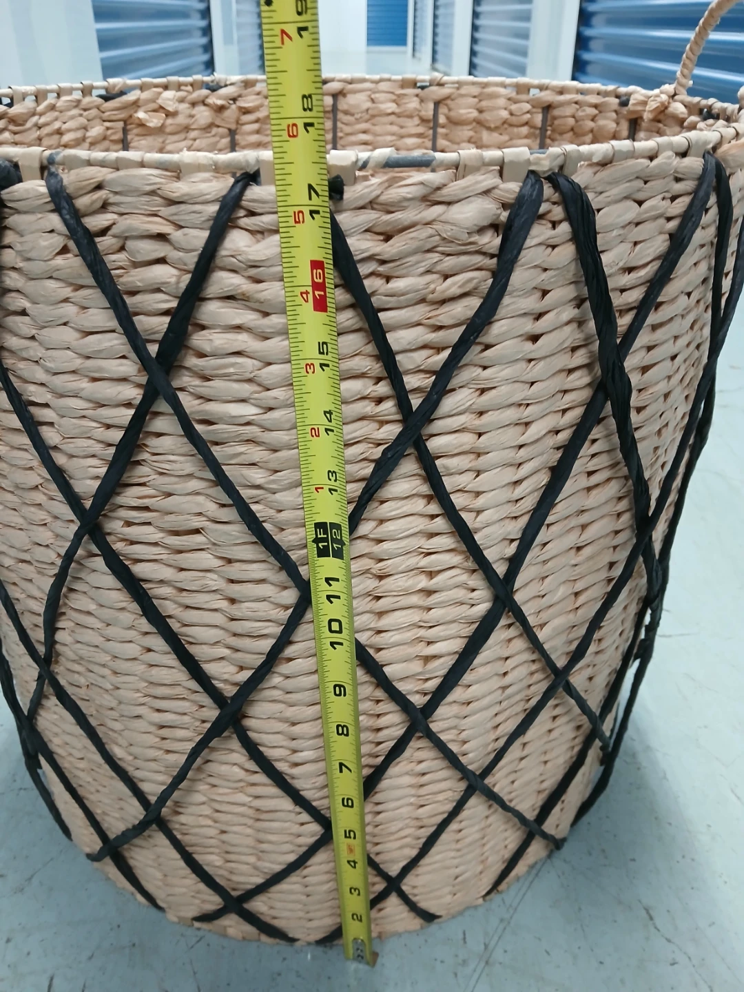 Woven laundry basket or Storage Basket with Handles - photo 4