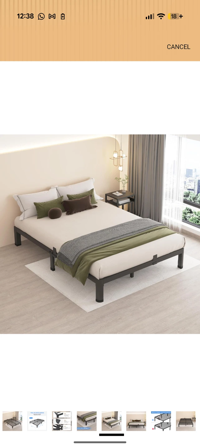MAF 10 Inch Full Size Metal Platform Bed Frame - photo 2