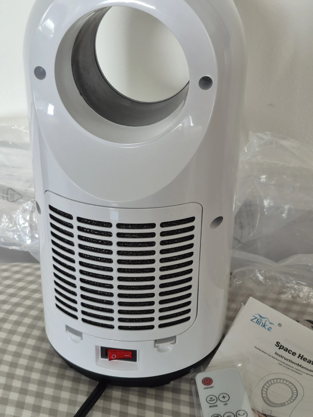 Zlinke White Space Heater/Cooling Fan with Remote - photo 4