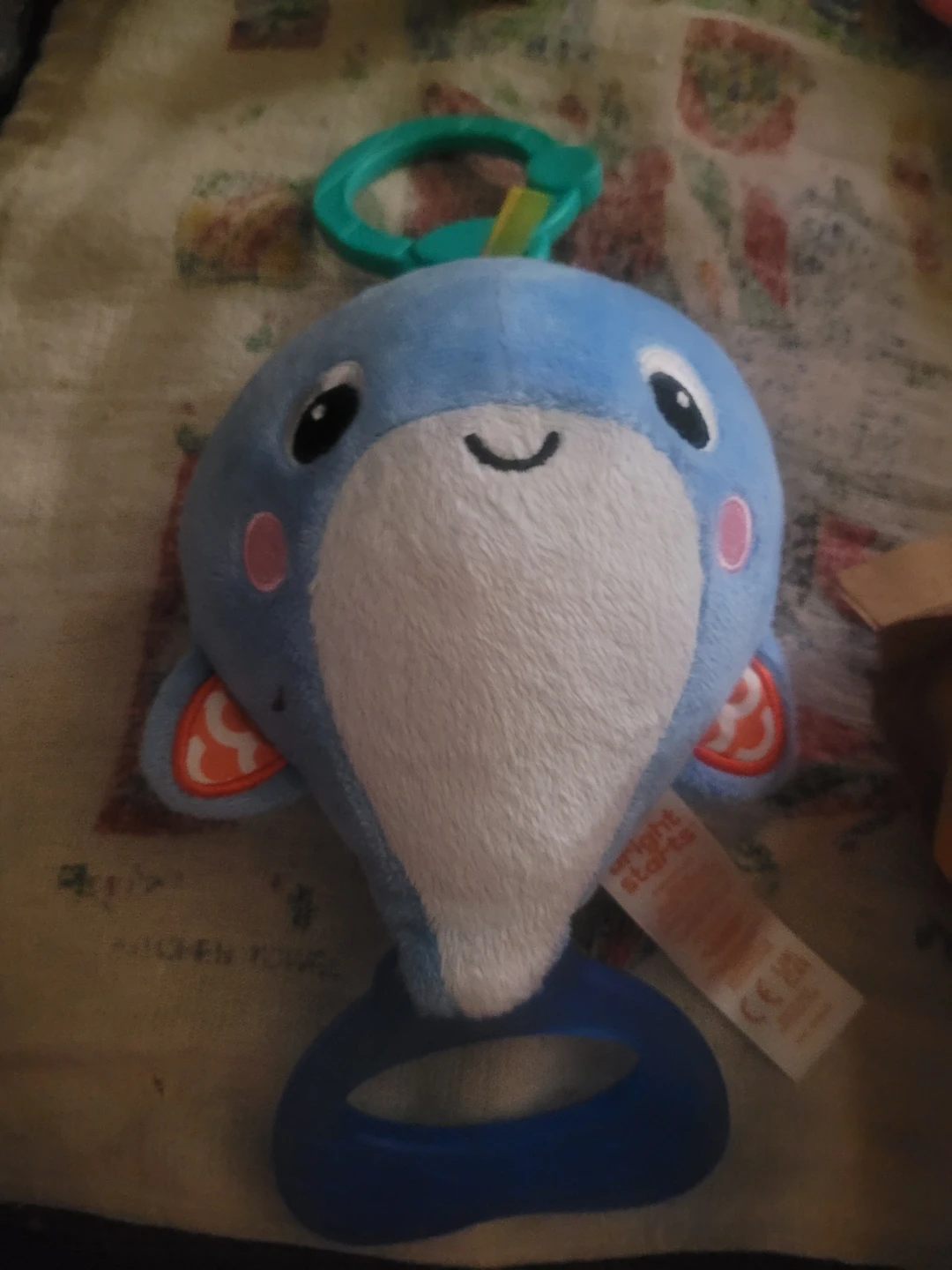 Bright Starts Whale-a-roo Pull & Shake Activity Toy
