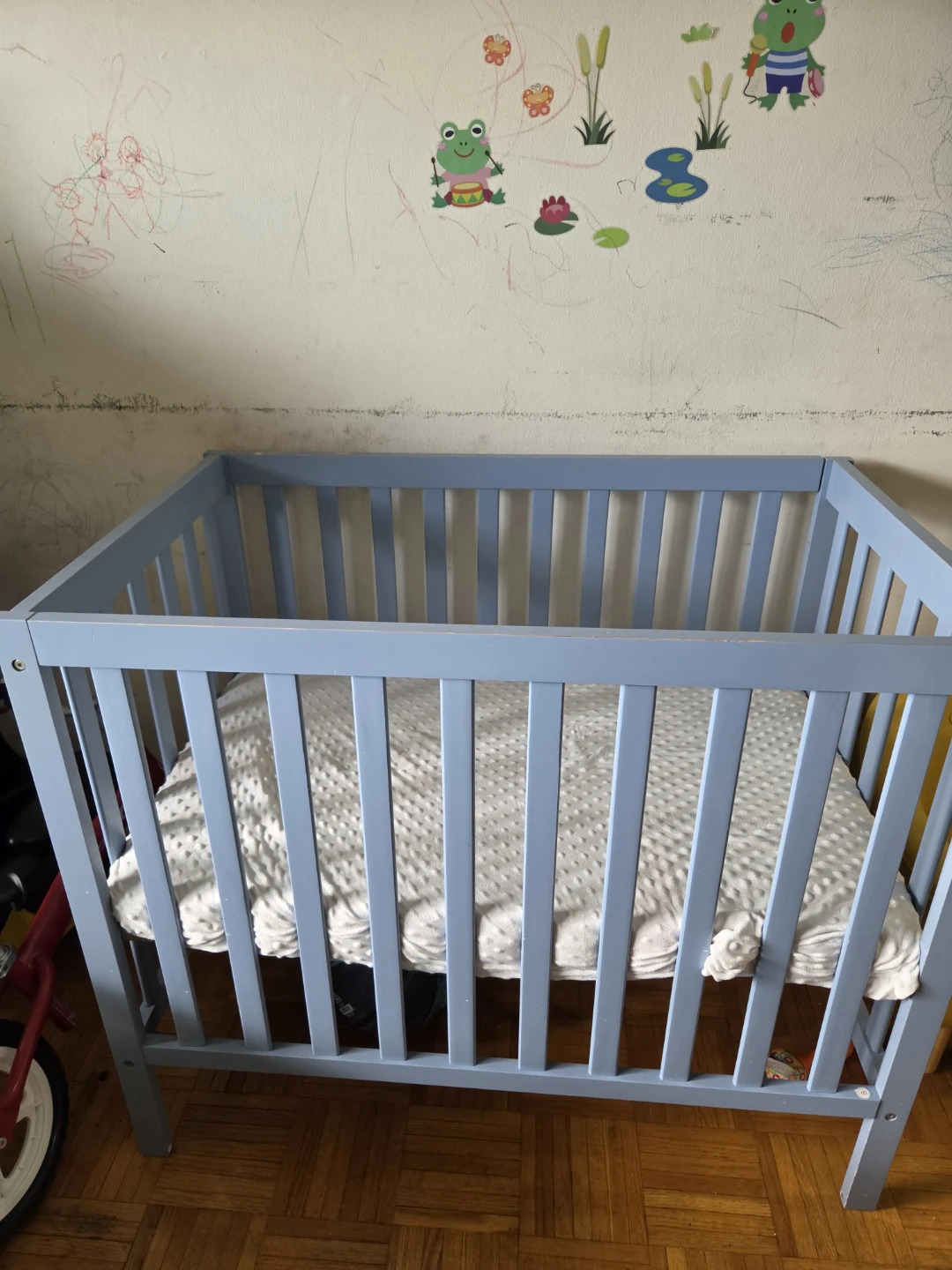 Light Blue Baby Crib