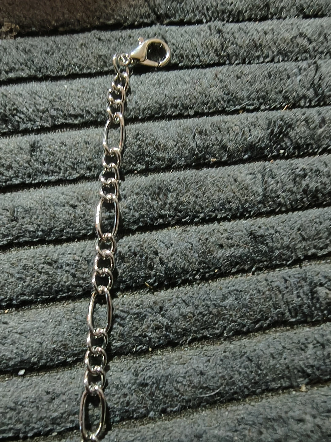 Silver-tone Figaro Chain Bracelet - photo 3