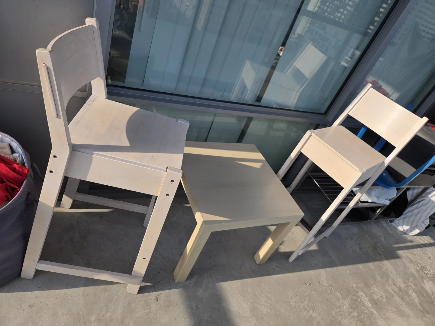 Wooden Chair and Side Table Set take delivery fast - photo 2