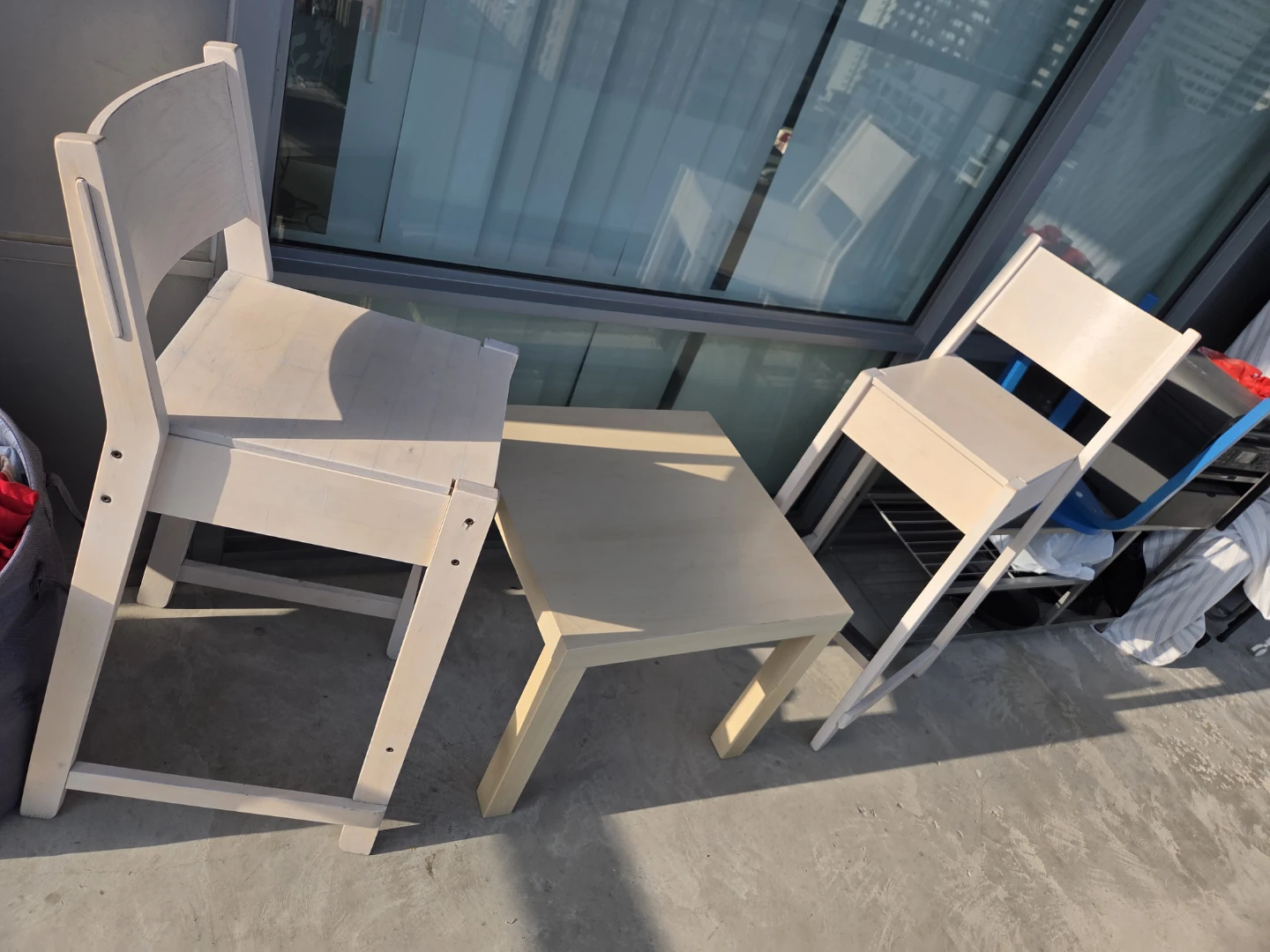 Wooden Chair and Side Table Set take delivery fast - photo 3