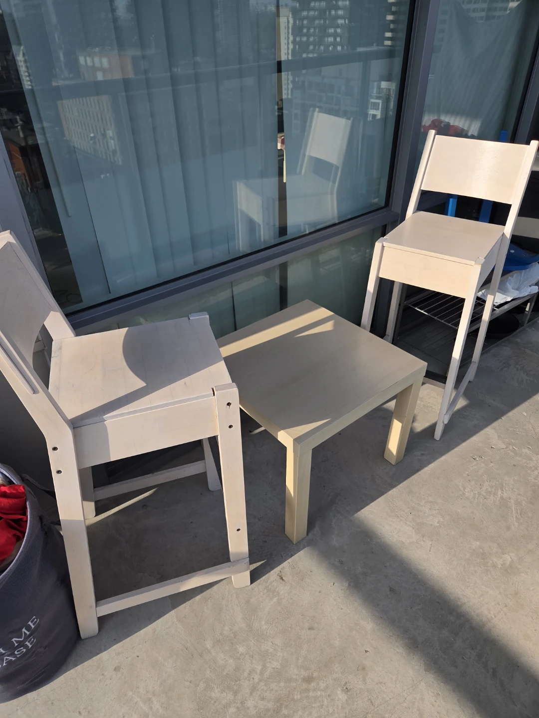 Wooden Chair and Side Table Set take delivery fast - photo 5