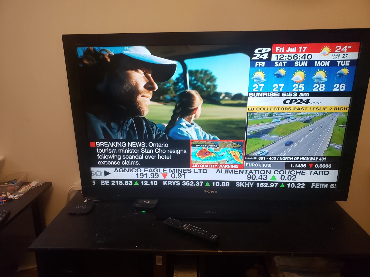 Sony  Bravia 46 inch tv  with controller