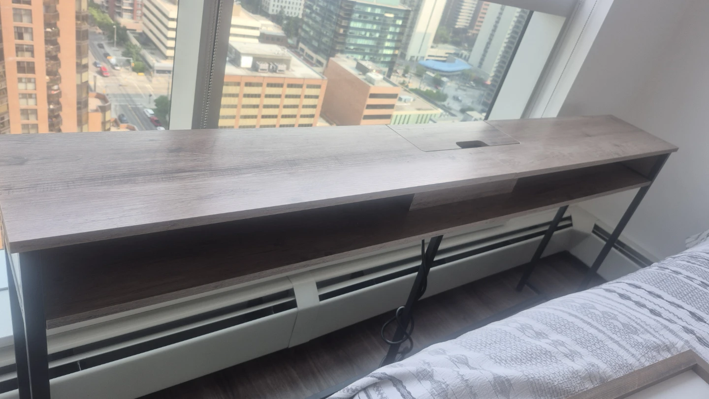 Console Table with Built-in Outlet and USB Ports - photo 2