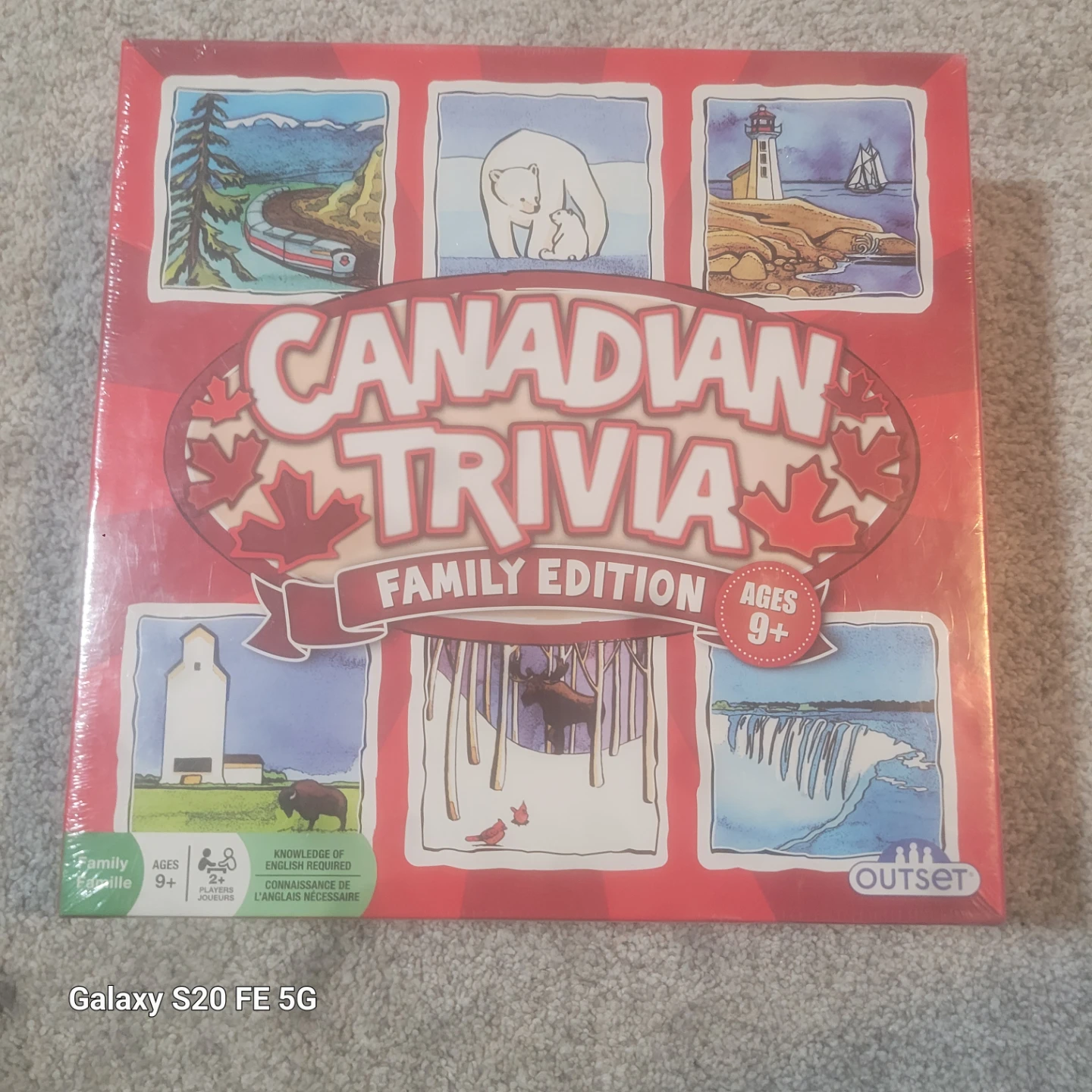 Canadian Trivia Family Edition Board Game