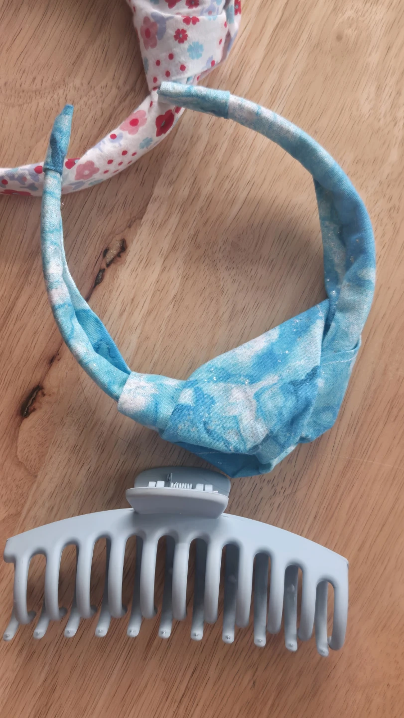 Handmade fabric Headbands and 1 Claw Clip Set - photo 2