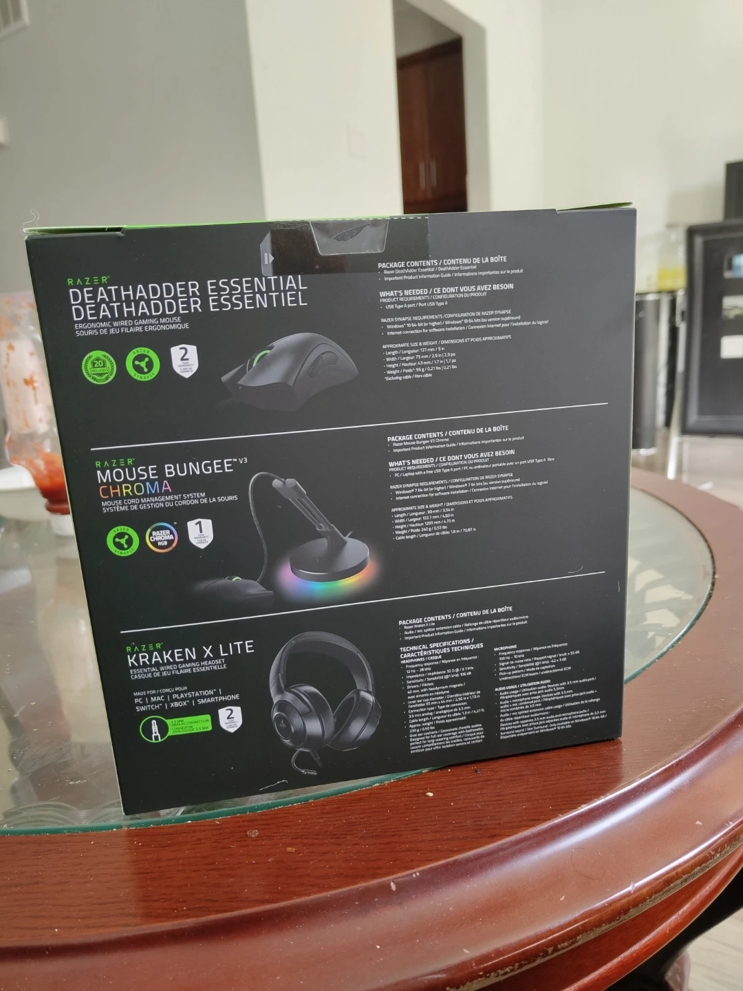 (OPEN BOX) Razer Game On Bundle - DeathAdder, Kraken X Lite - photo 2