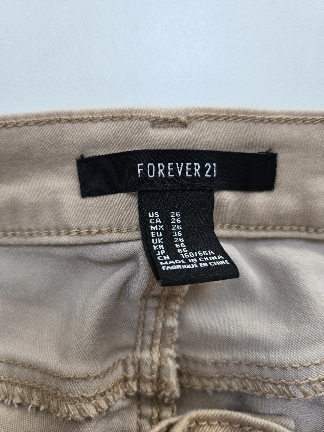 Forever 21 Women's Tan Skinny Jeans Size 26 - photo 2