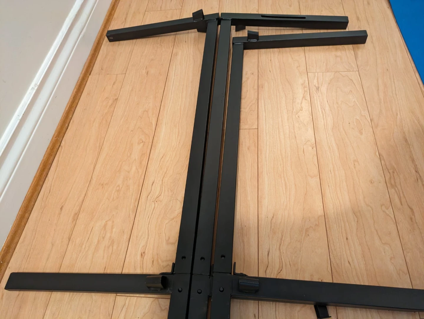 Black bed Legs / Frame with one crooked piece - photo 2