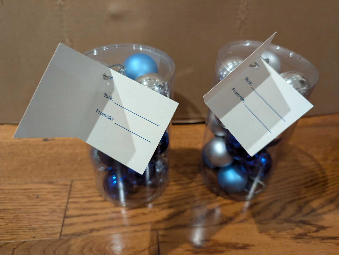 2 Pkges of Blue and Silver Christmas Ornaments - photo 2