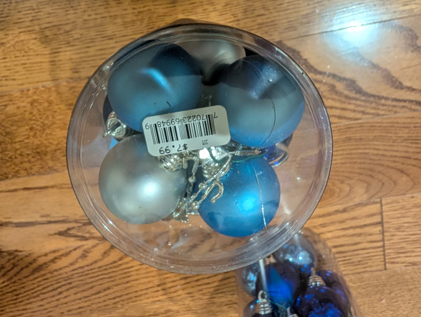 2 Pkges of Blue and Silver Christmas Ornaments - photo 4