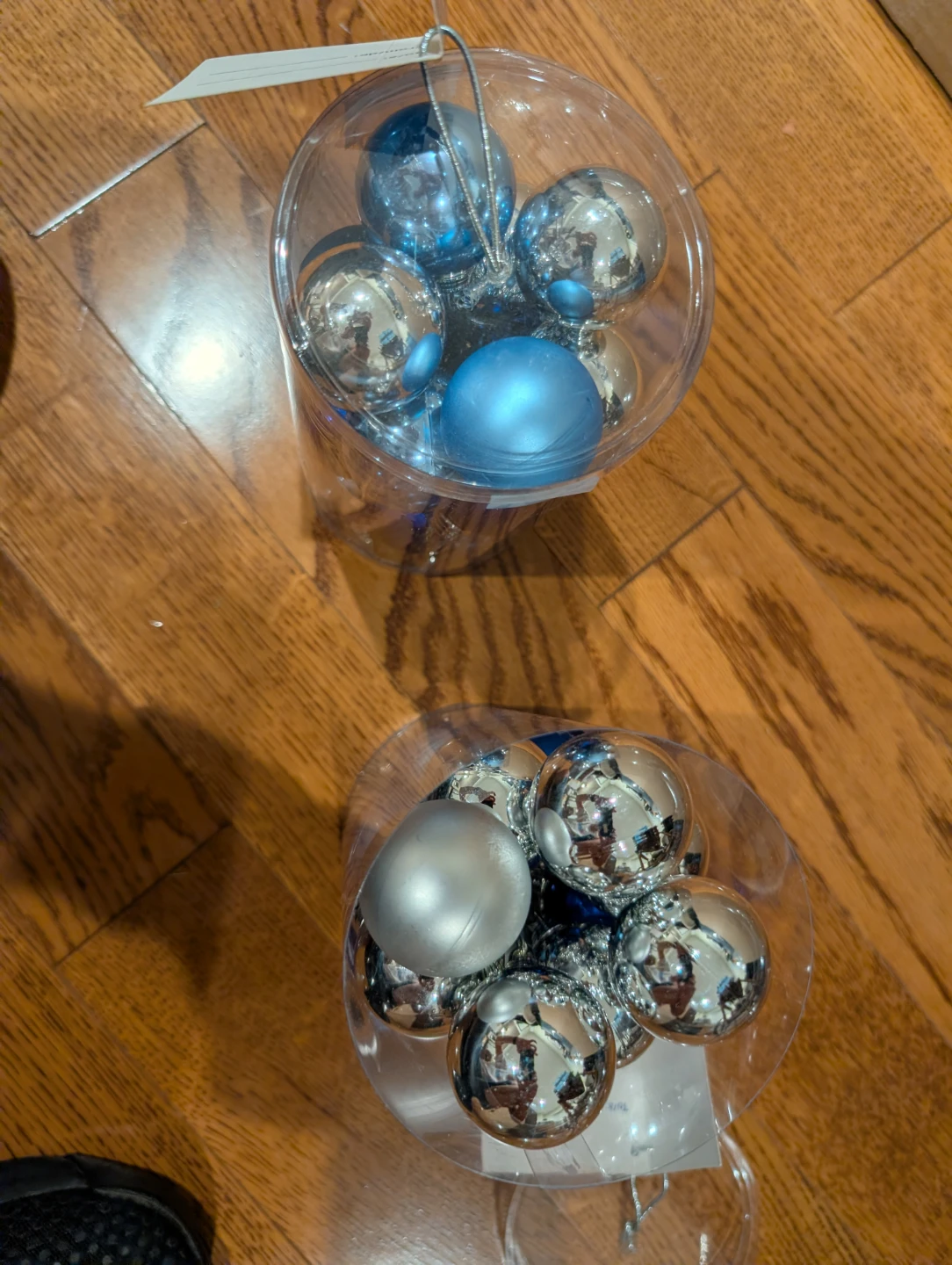 2 Pkges of Blue and Silver Christmas Ornaments - photo 5