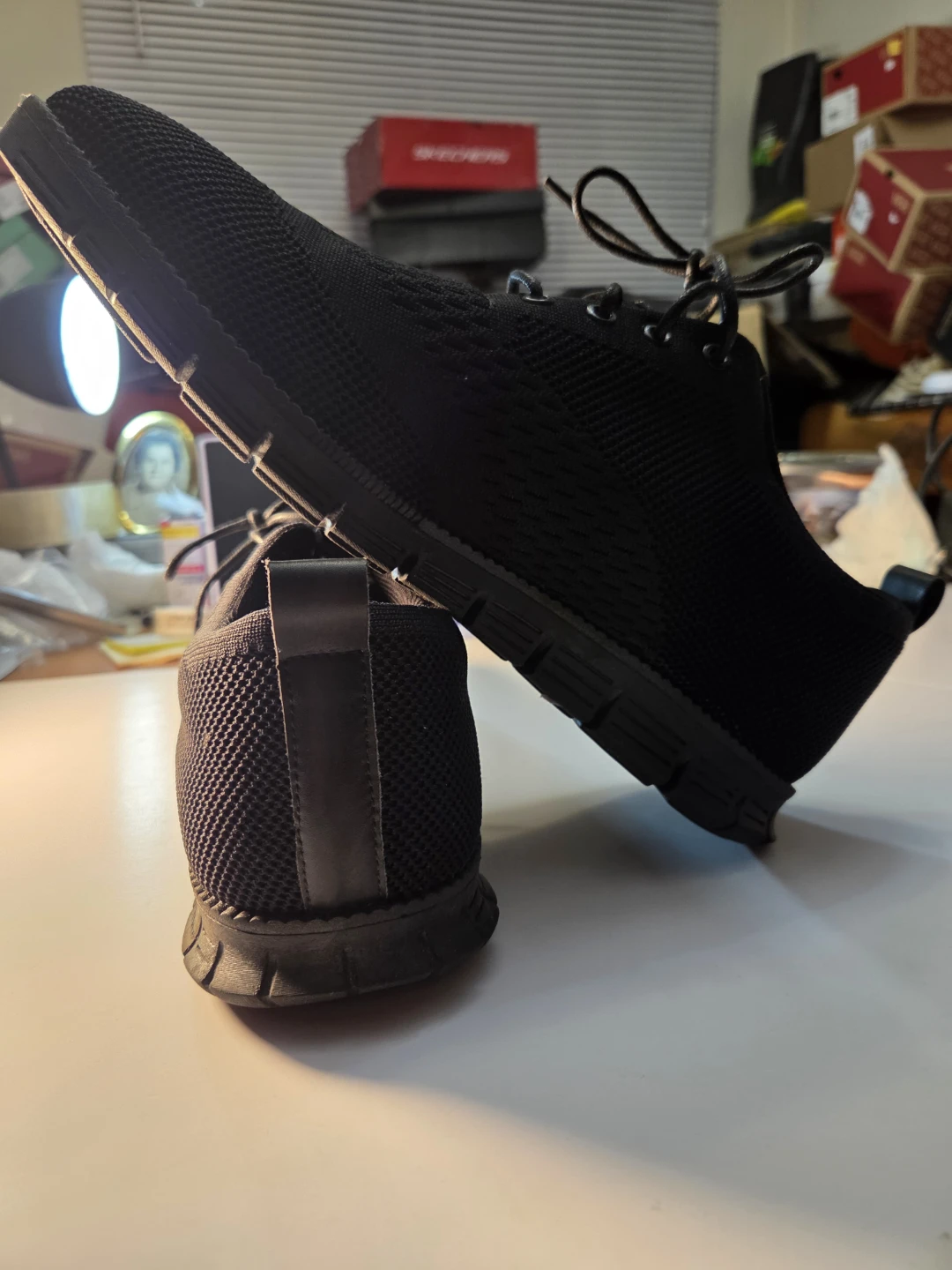 Franco Vanucci Men's Black Memory Foam Sneakers - photo 3