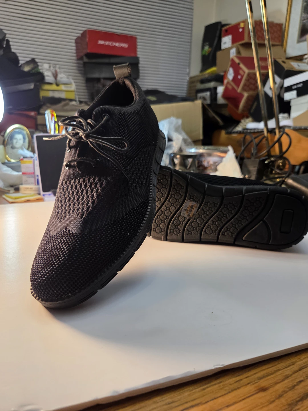 Franco Vanucci Men's Black Memory Foam Sneakers - photo 4
