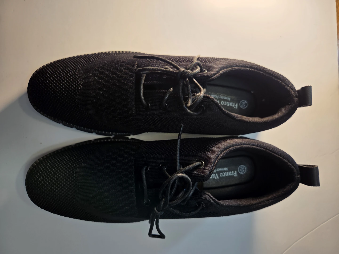 Franco Vanucci Men's Black Memory Foam Sneakers - photo 5