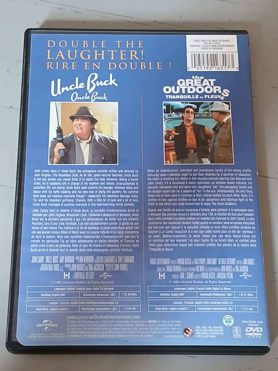 John Candy Comedy Favorites : Uncle Buck & The Great Outdoors - photo 3