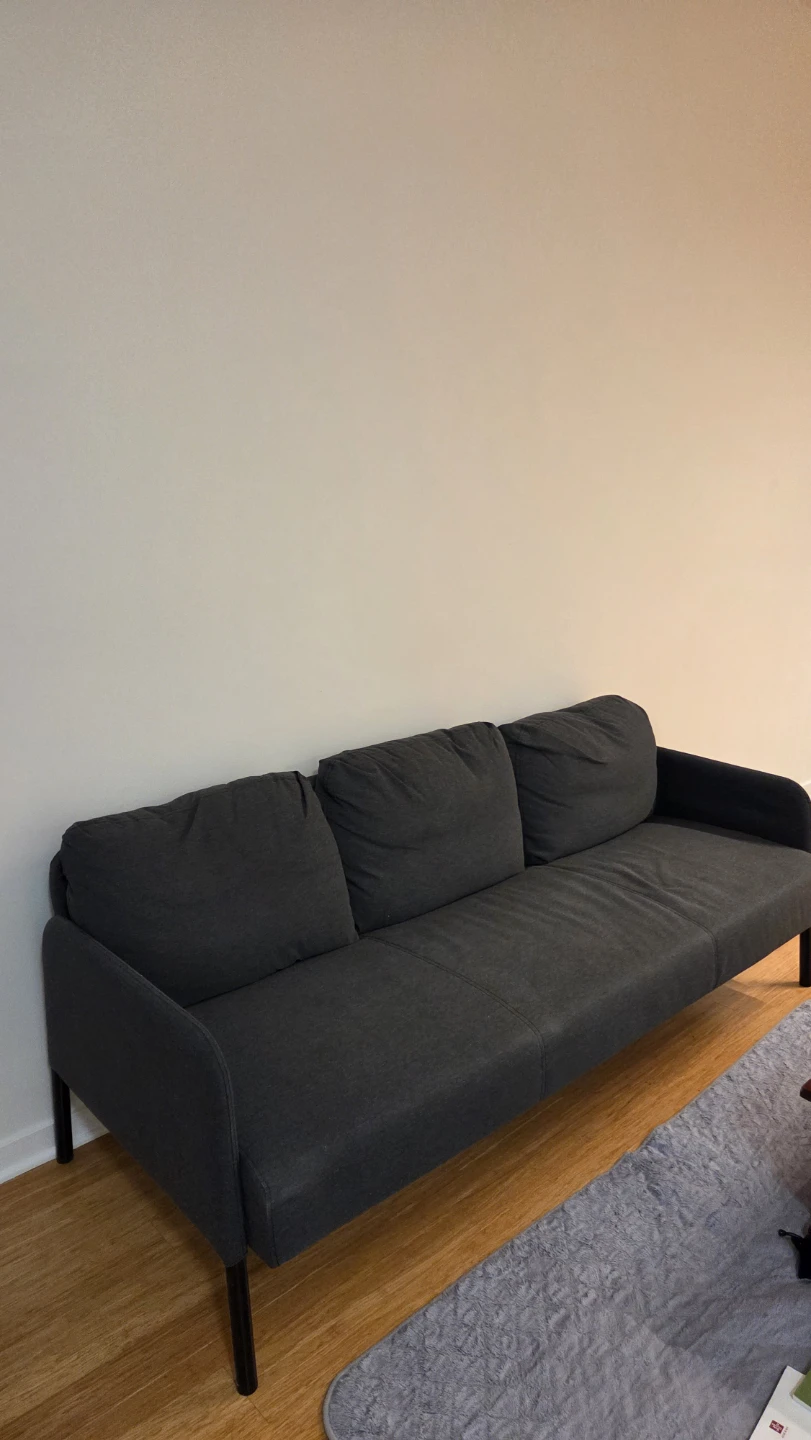 IKEA GLÖSTAD Sofa, Knisa dark gray - photo 3