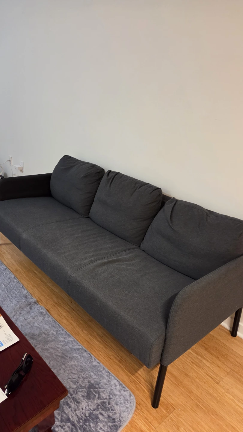 IKEA GLÖSTAD Sofa, Knisa dark gray - photo 4
