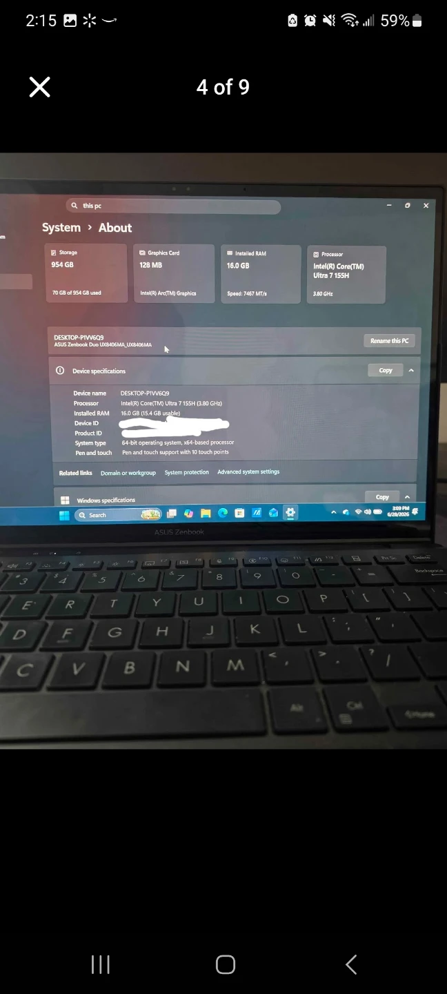 ASUS Zenbook 14" Laptop Intel Core i7 16GB RAM 512GB SSD - photo 2