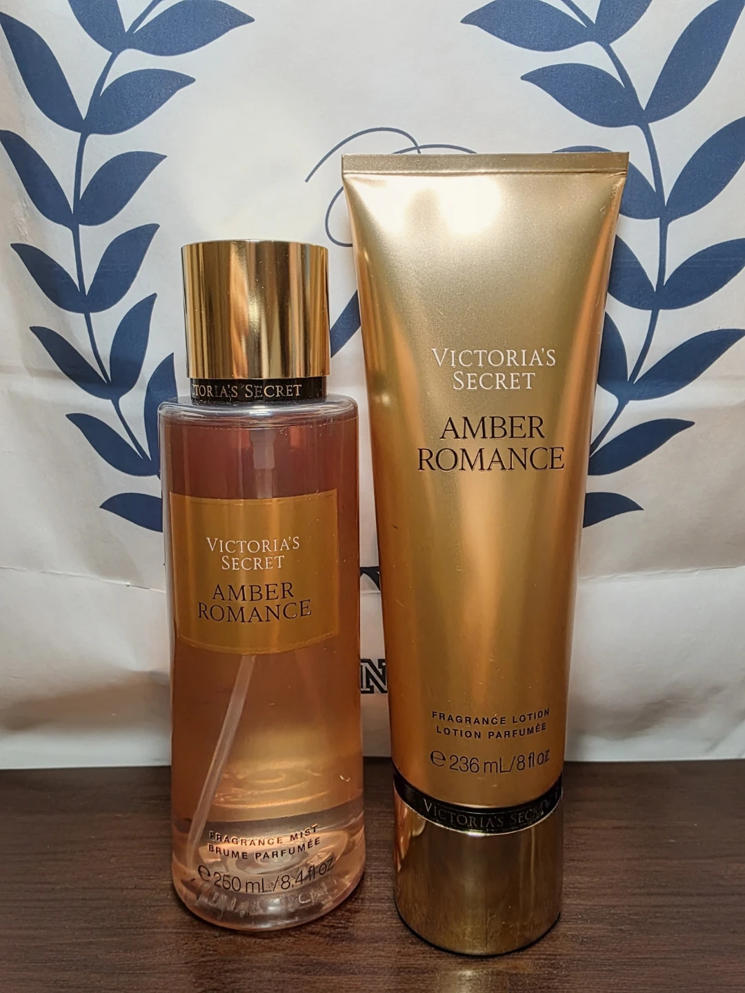 Victoria's Secret Amber Romance Fragrance Mist & Lotion Set