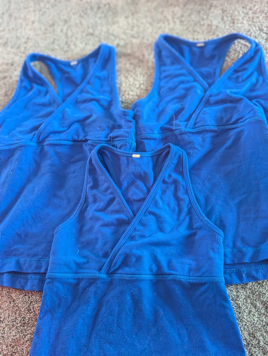 Lululemon Blue Tank Tops size 4