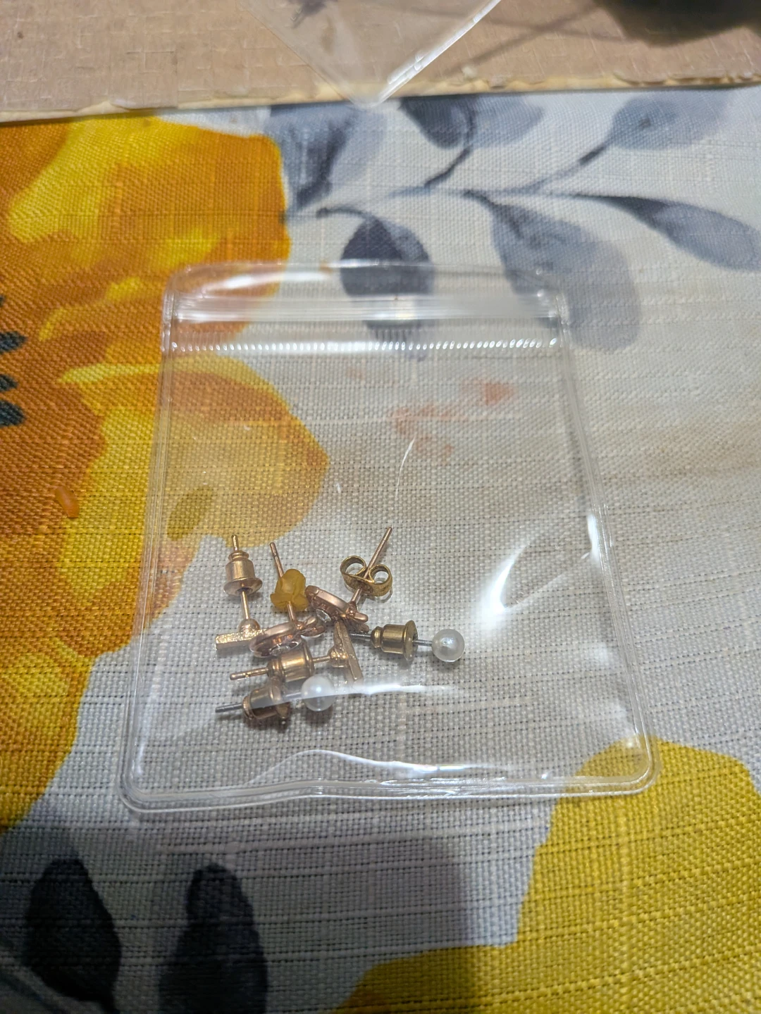 Assorted Small Earrings and Backings