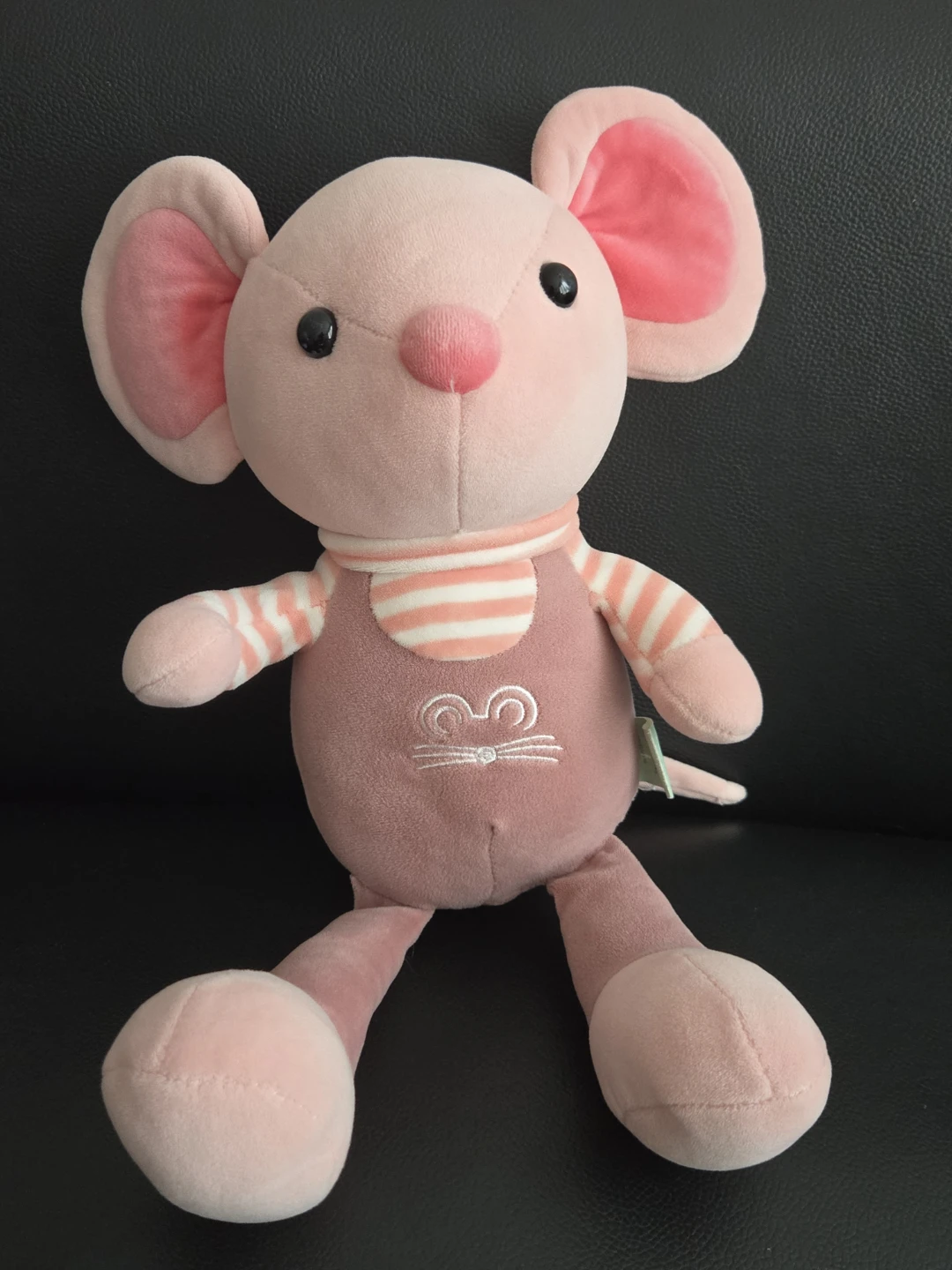 Pink Plush Mouse Toy