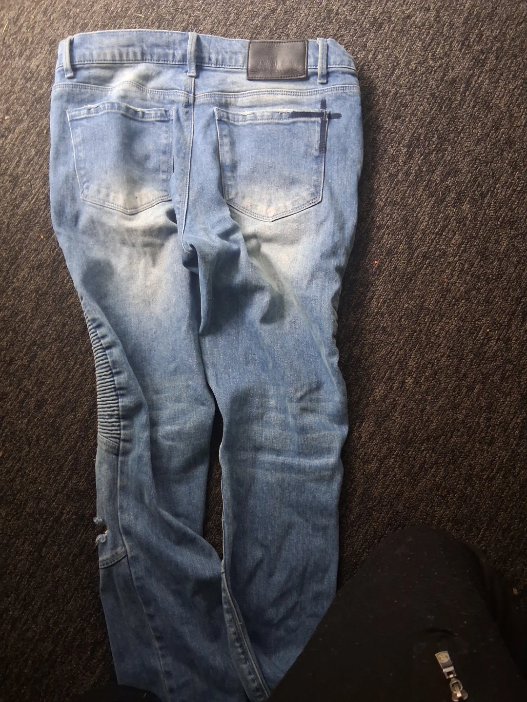 RTA Jeans Mens Blue Moto Style Slim Fit Denim - photo 2