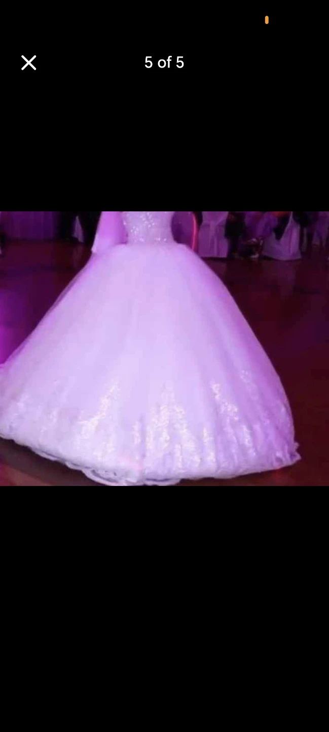 White Ball Gown Wedding Dress