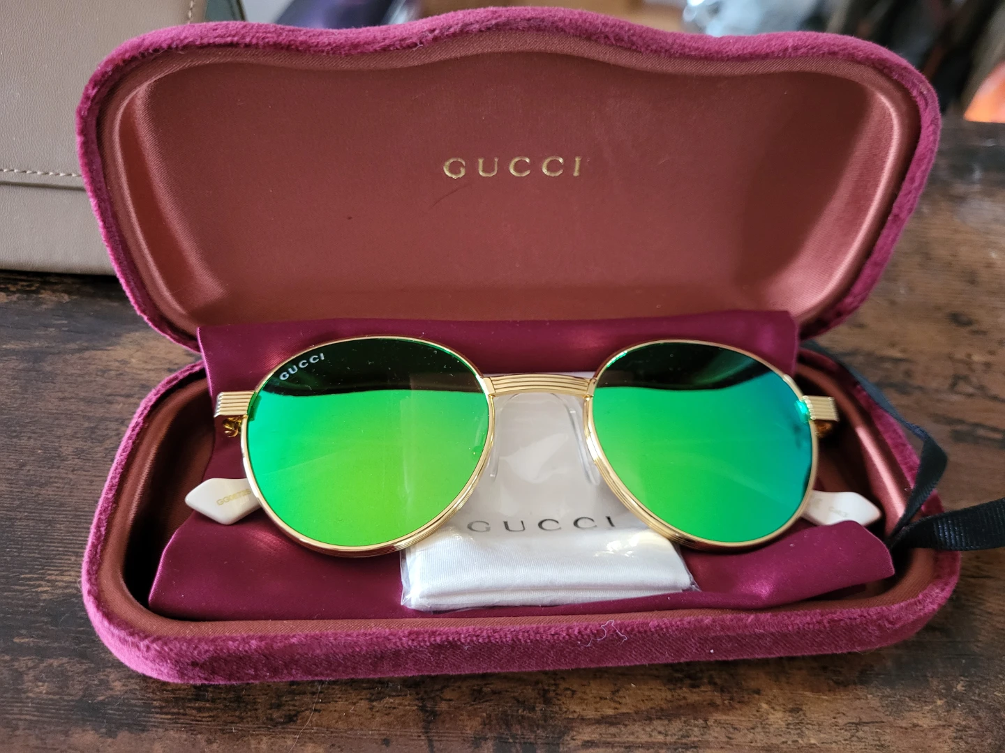 Gucci Sunglasses with Green Lenses - photo 2