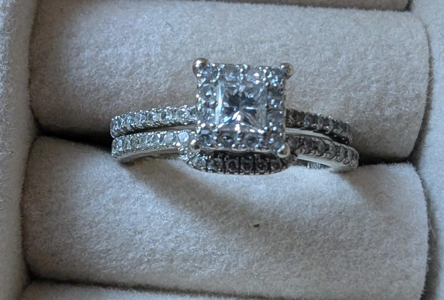 Diamond Engagement & Custom Wedding Band - photo 5